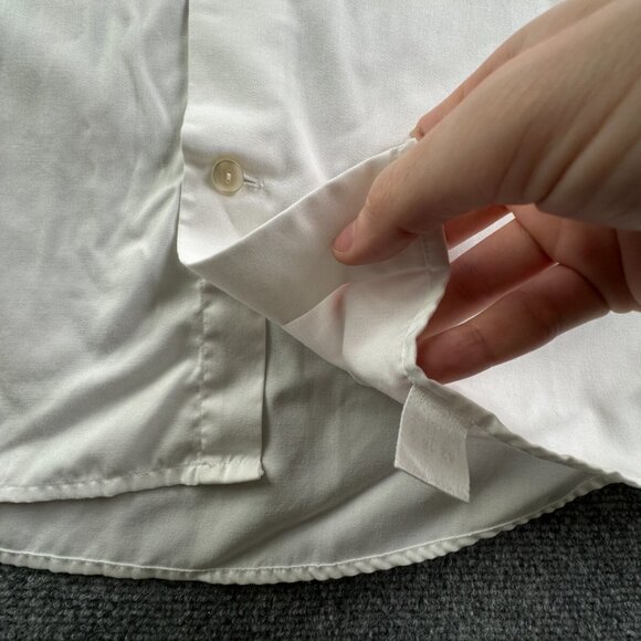 Eton Long Sleeve Button Up Shirt Men Cotton Designer White Ganghester 16.5 Woven - Picture 11 of 15